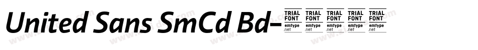 United Sans SmCd Bd字体转换